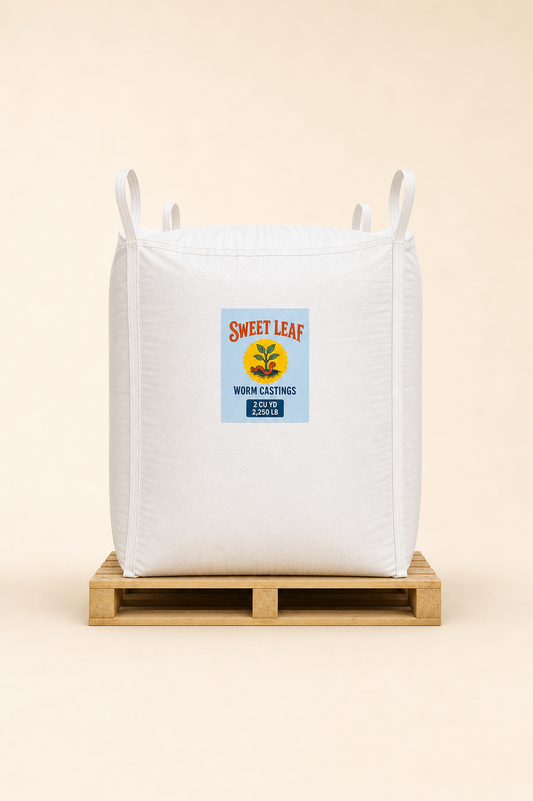 Bulk worm castings supersack
