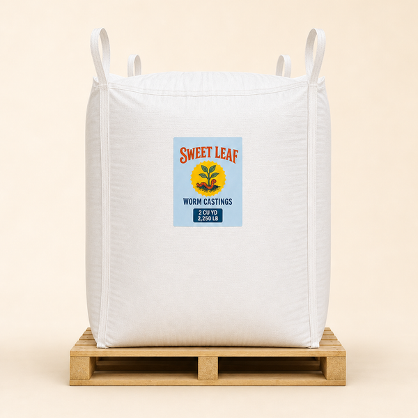 Bulk worm castings supersack